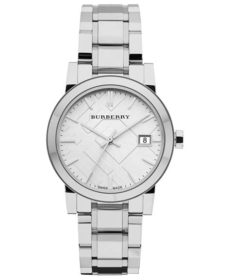 burberry ladies watch bu9100|Burberry Watch, Women's Swiss Stainless Steel Bracelet 34mm .